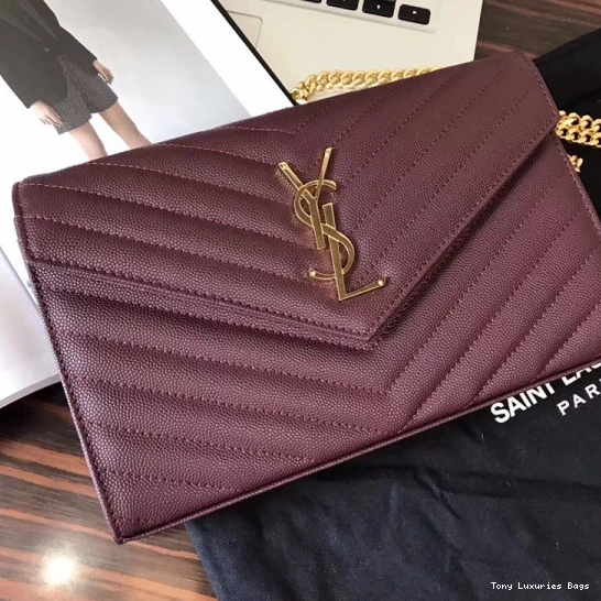 Tony Luxuries CASSANDRE WALLET MATELASSÉ YSL CHAIN 0815